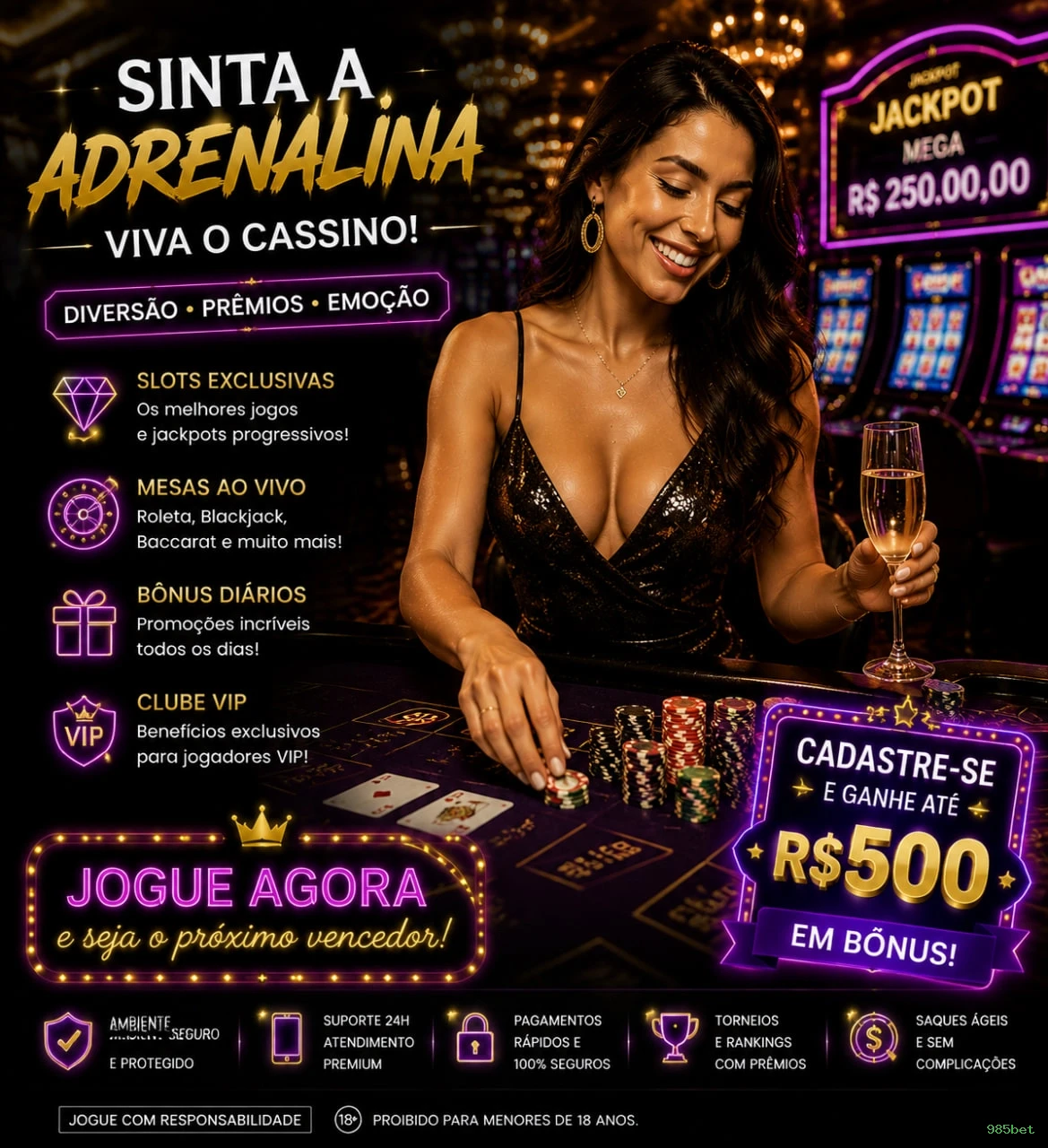 Roleta e blackjack 985bet